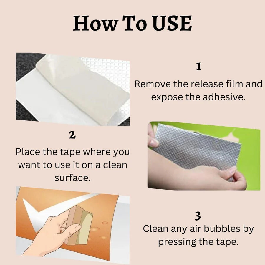 Foil Tape- Aluminium Foil Waterproof Sealan Tape for RV Repair, Window